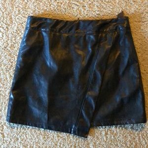 faux leather skirt
